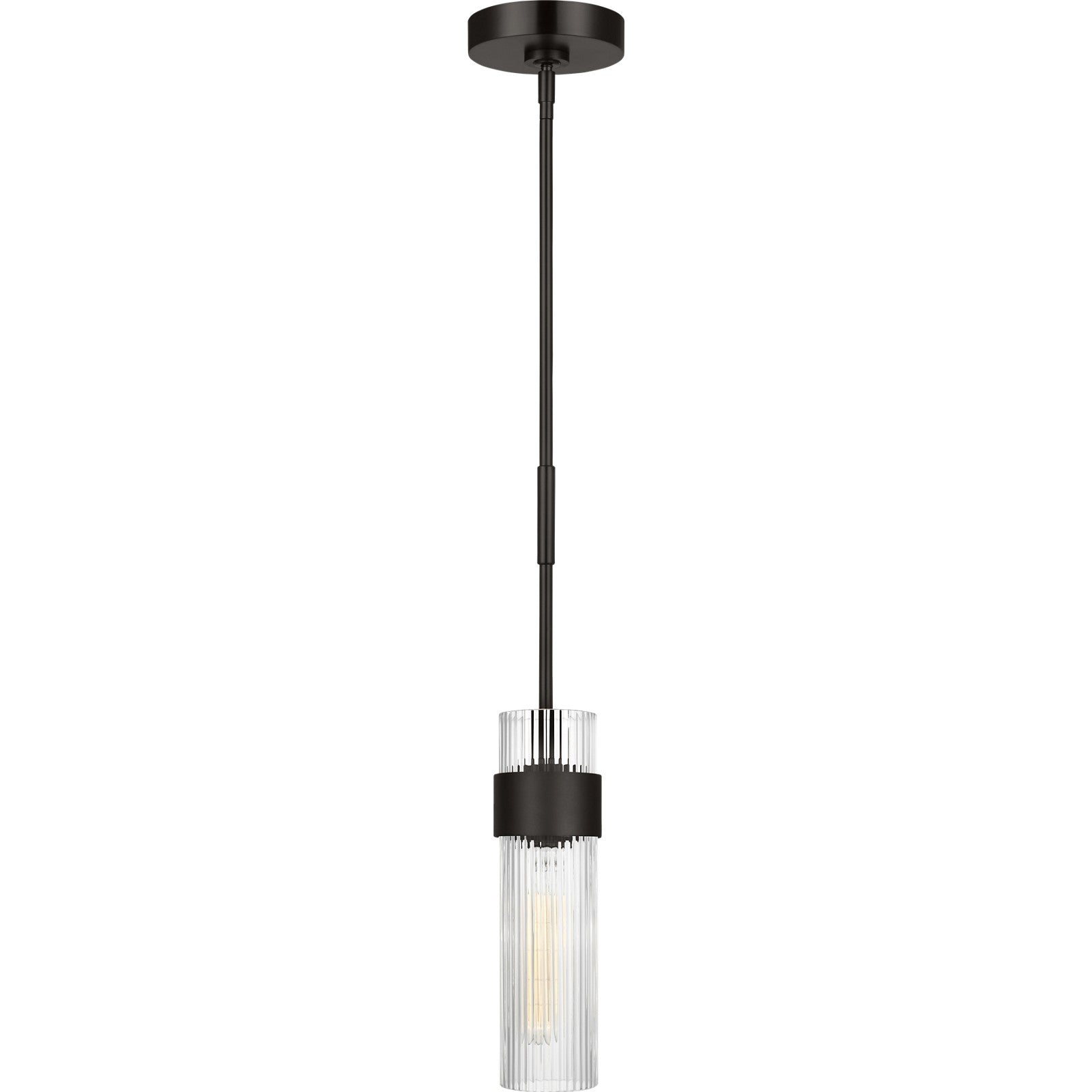 Geneva Medium Pendant in Burnished Brass - Visual Comfort Ceiling Lights