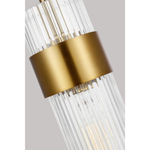 Geneva Medium Pendant in Burnished Brass - Visual Comfort Ceiling Lights