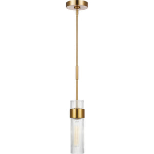 Geneva Medium Pendant in Burnished Brass - Visual Comfort Ceiling Lights