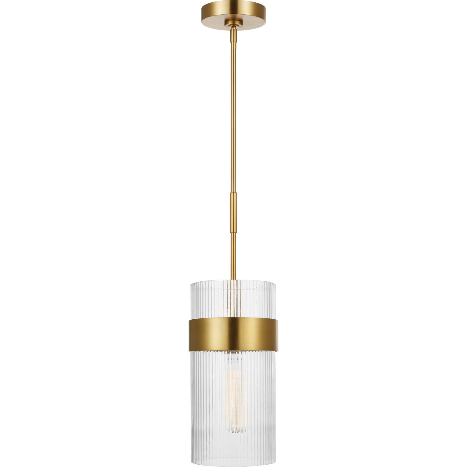 Geneva Large Pendant in Burnished Brass - Visual Comfort Ceiling Lights