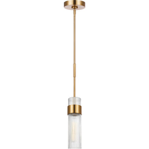 Geneva Medium Pendant in Burnished Brass - Visual Comfort Ceiling Lights