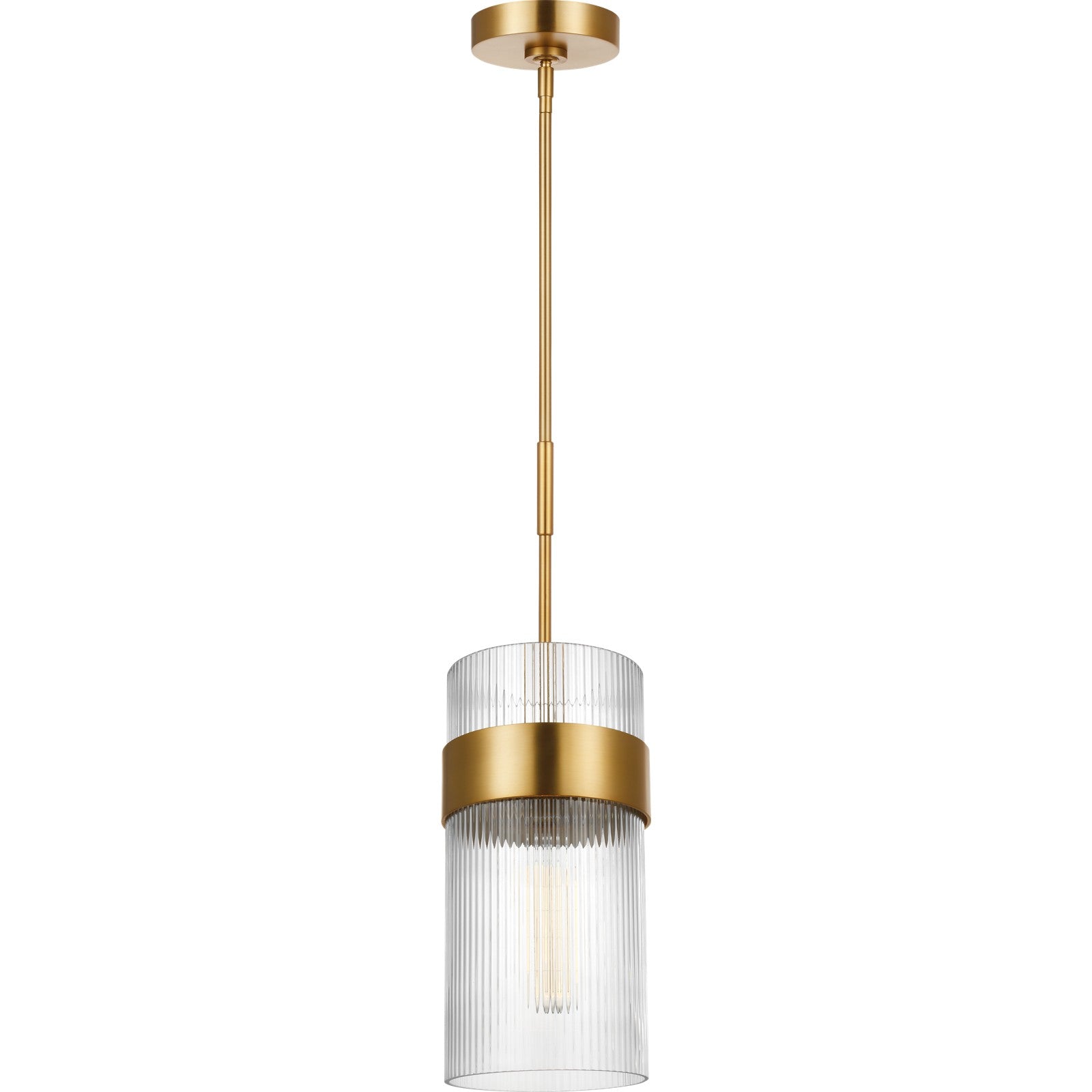 Geneva Large Pendant in Burnished Brass - Visual Comfort Ceiling Lights
