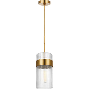 Geneva Large Pendant in Burnished Brass - Visual Comfort Ceiling Lights