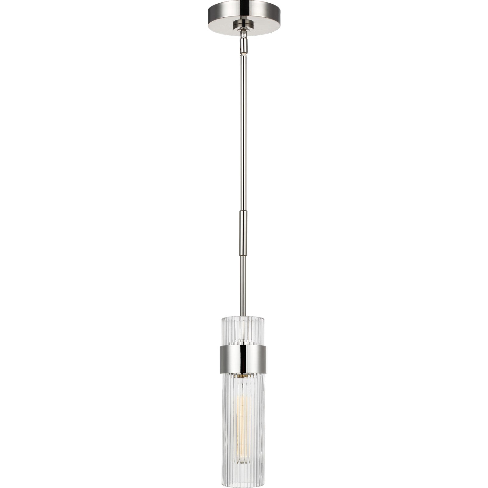 Geneva Medium Pendant in Burnished Brass - Visual Comfort Ceiling Lights