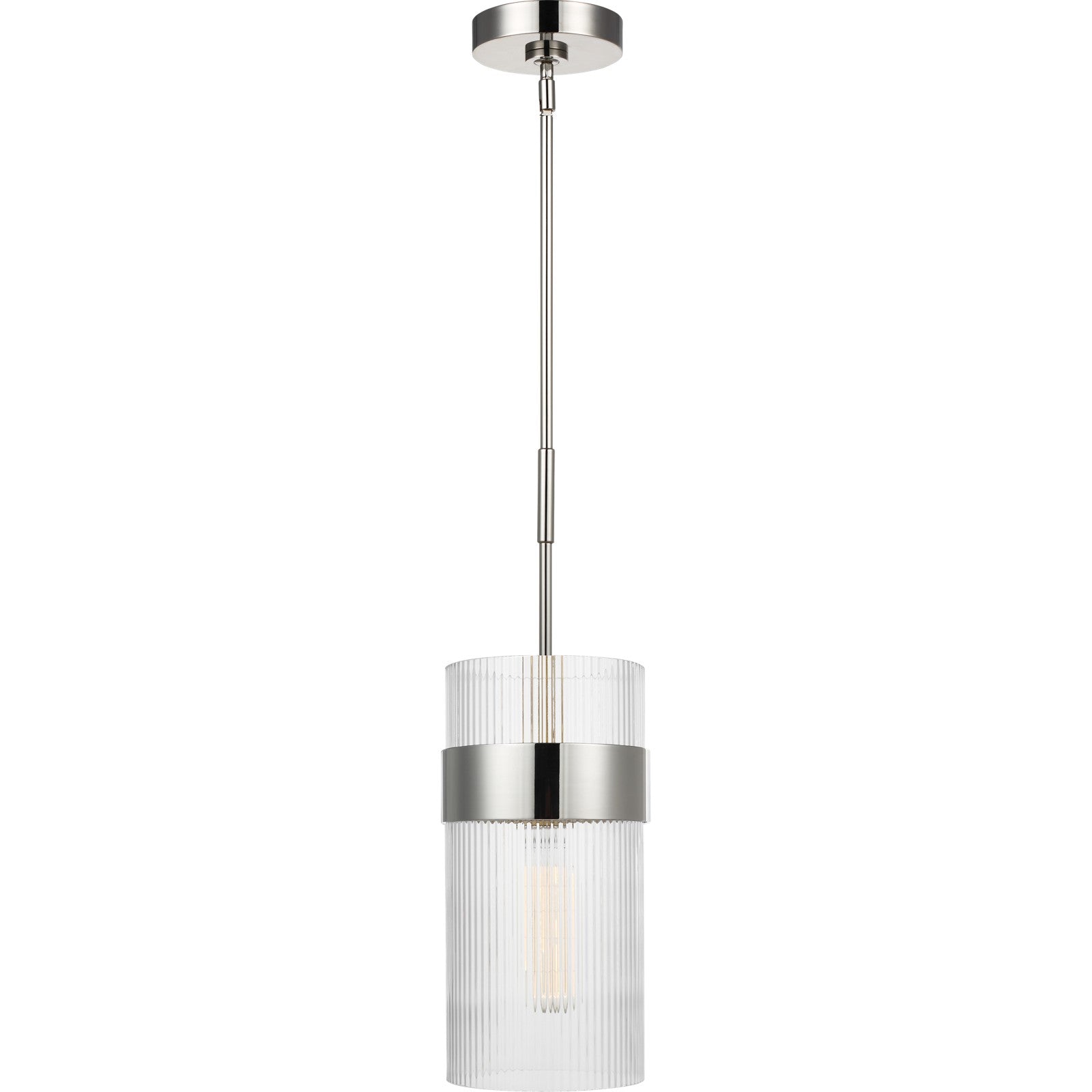 Geneva Large Pendant in Burnished Brass - Visual Comfort Ceiling Lights