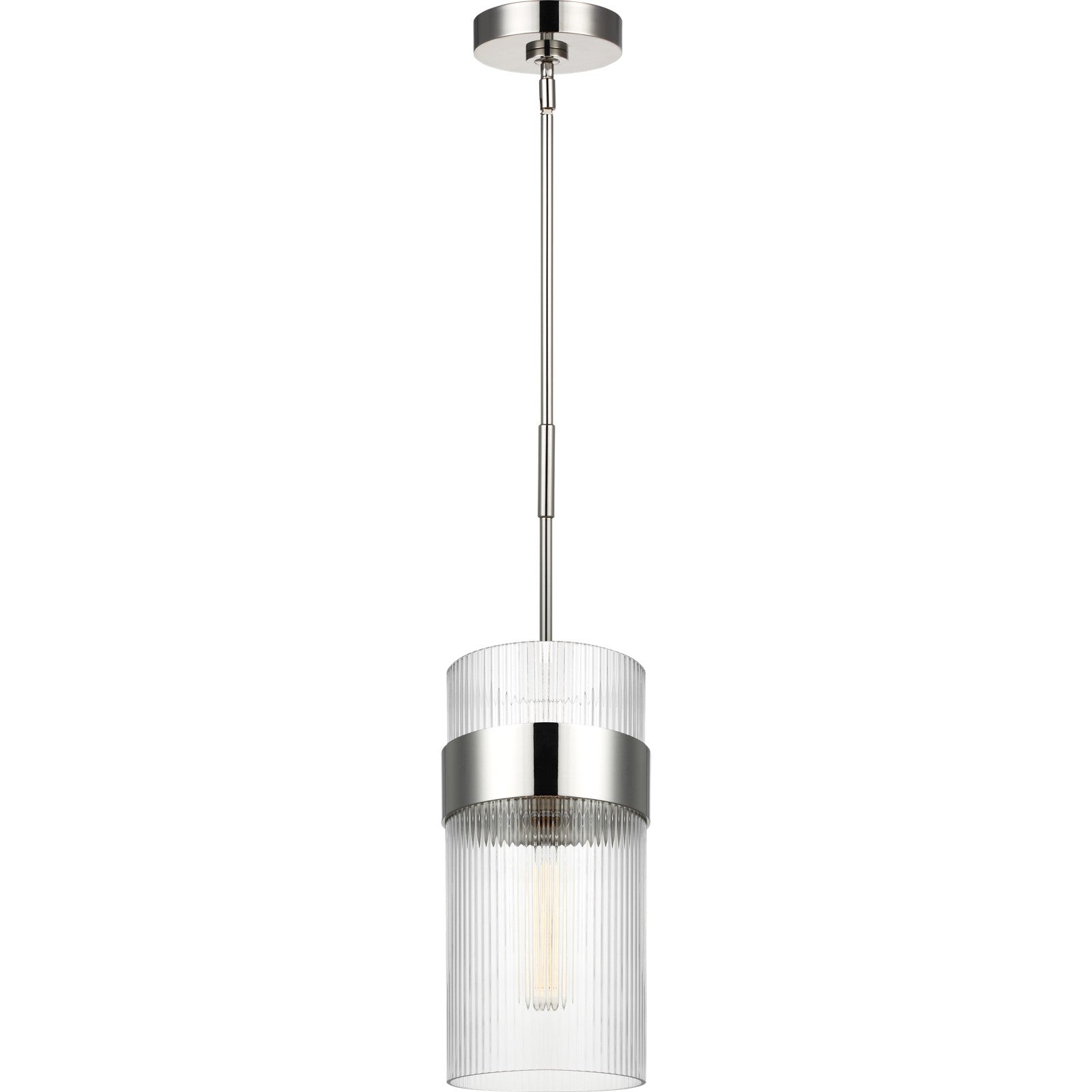 Geneva Large Pendant in Burnished Brass - Visual Comfort Ceiling Lights