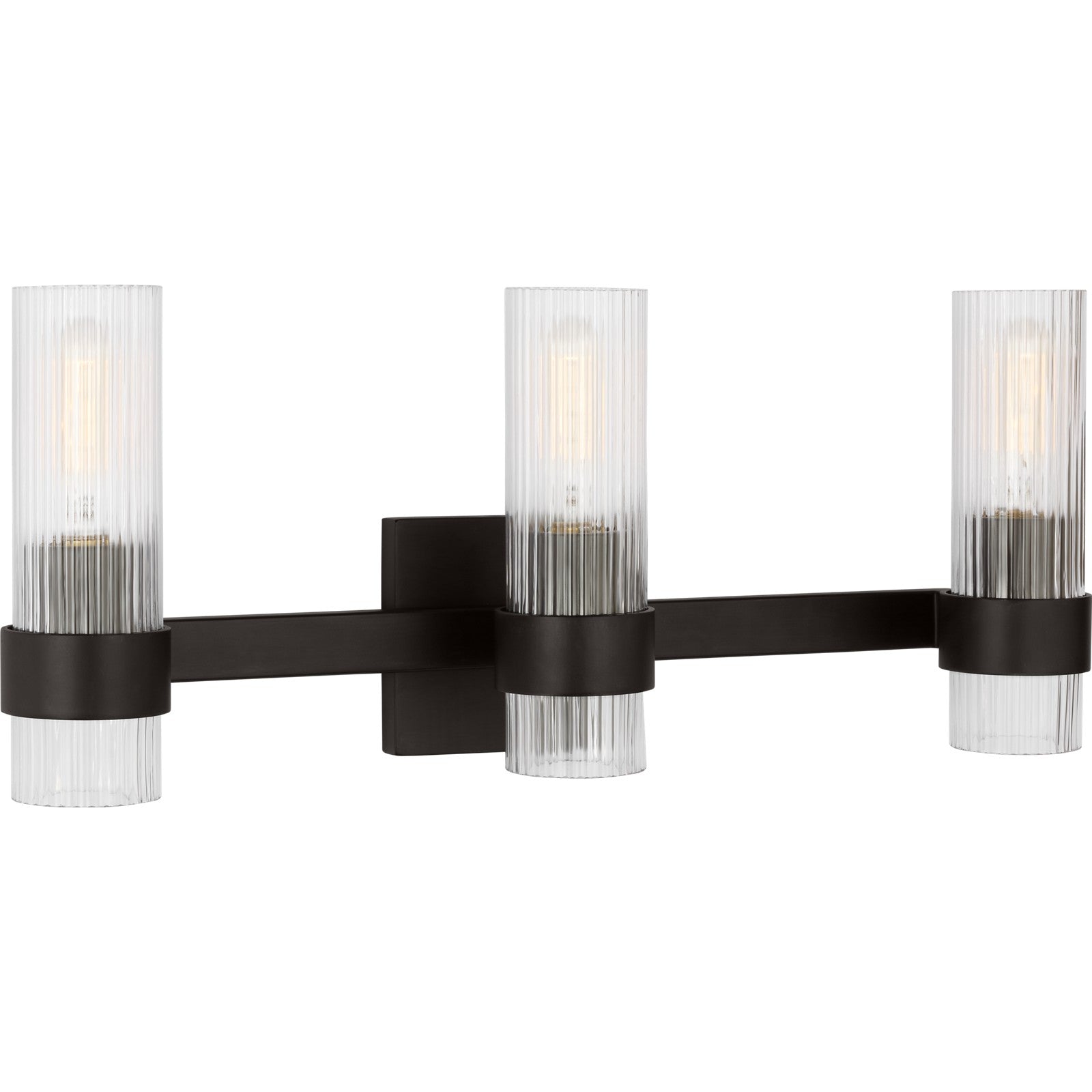 Geneva 3 - Light Vanity in Burnished Brass - Visual Comfort Wall Lights