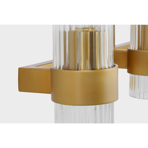 Geneva 3 - Light Vanity in Burnished Brass - Visual Comfort Wall Lights
