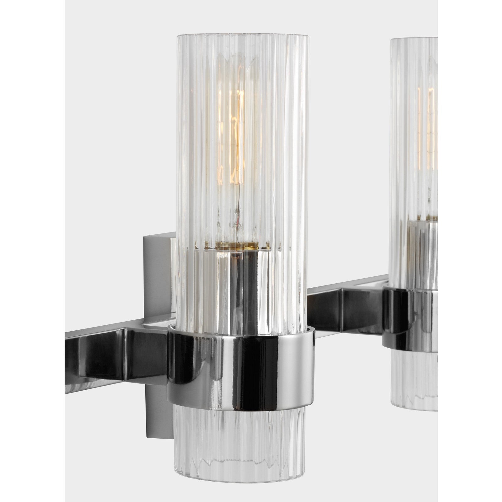 Geneva 4 - Light Vanity in Polished Nickel - Visual Comfort Wall Lights