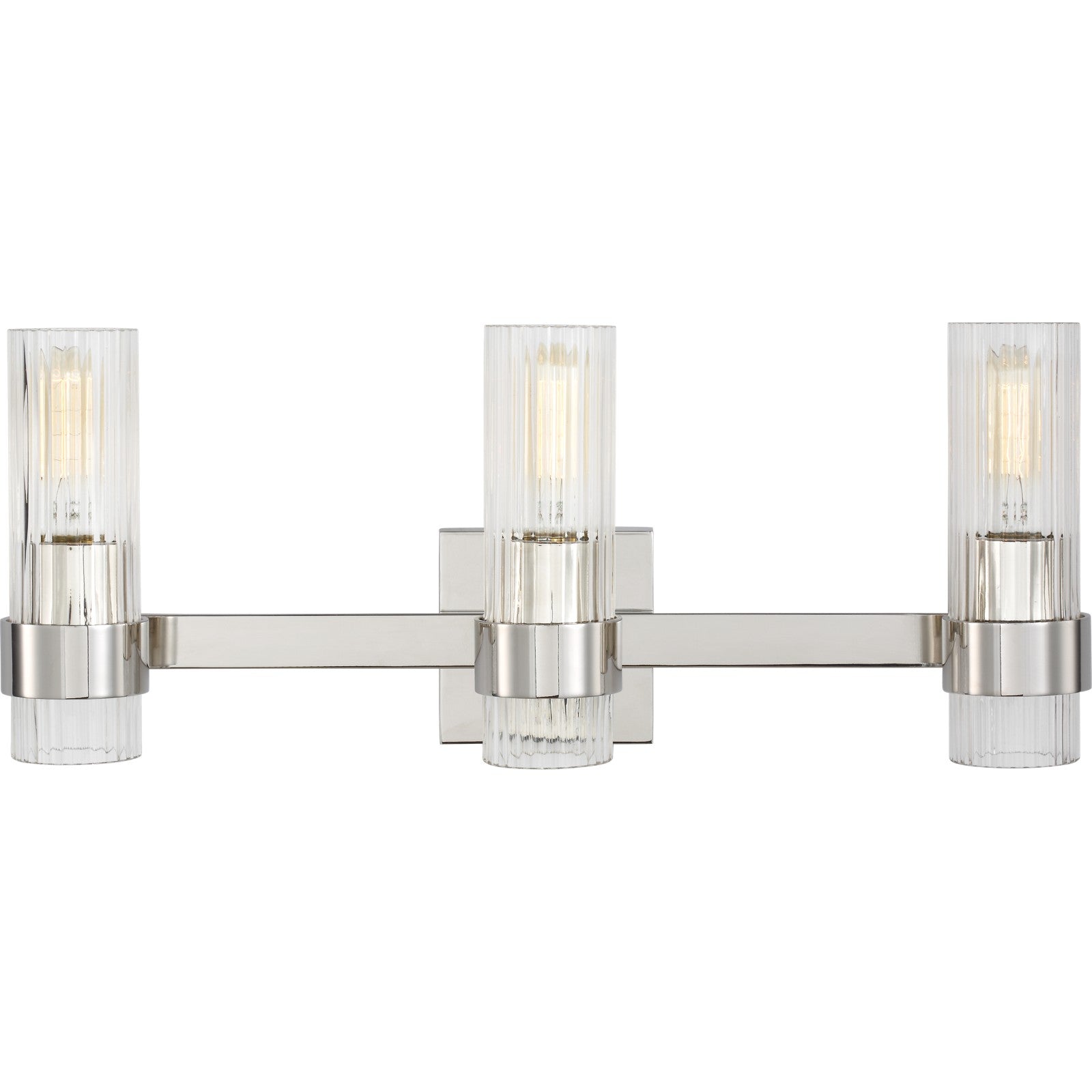 Geneva 3 - Light Vanity in Burnished Brass - Visual Comfort Wall Lights