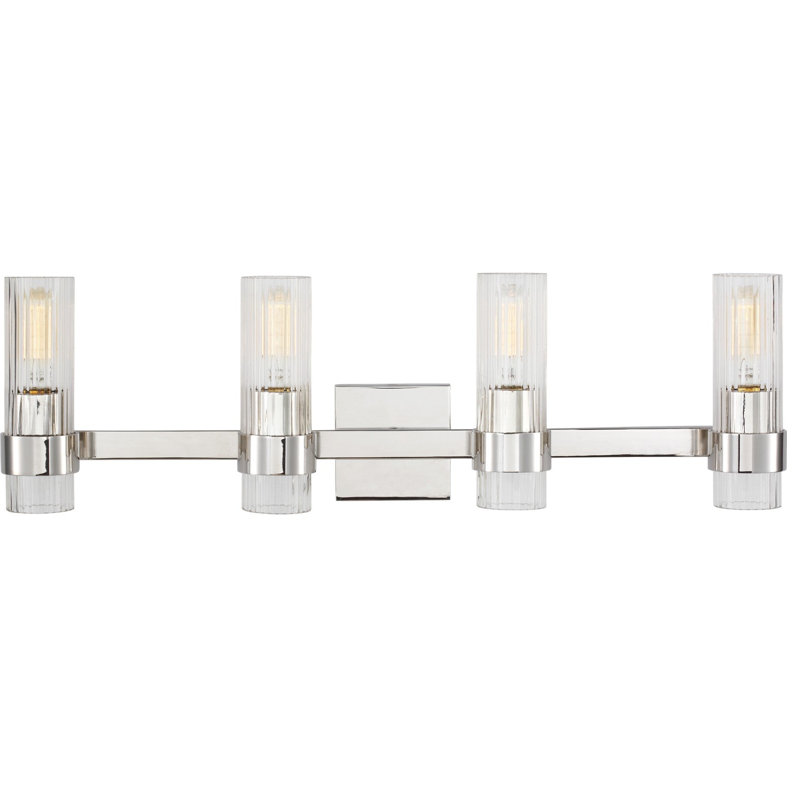 Geneva 4 - Light Vanity in Polished Nickel - Visual Comfort Wall Lights