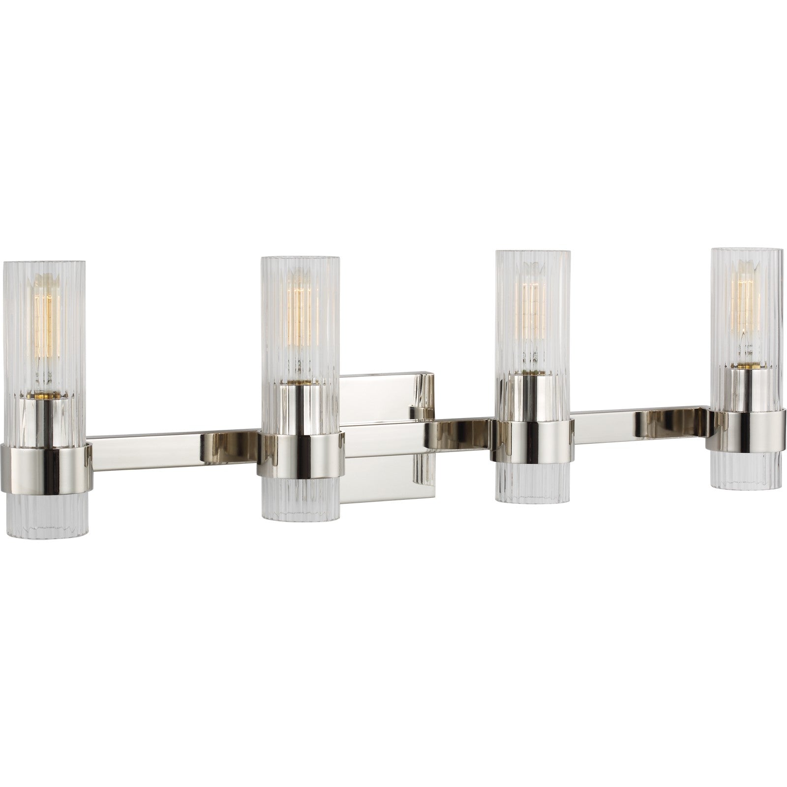 Geneva 4 - Light Vanity in Polished Nickel - Visual Comfort Wall Lights