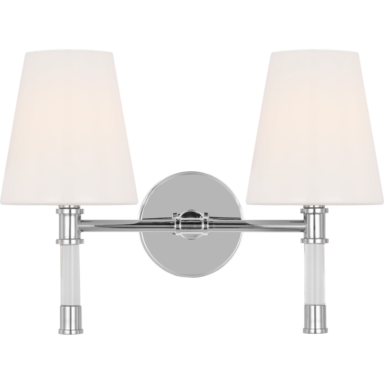 Hanover 2 - Light Vanity Polished Nickel - Visual Comfort Wall Lights