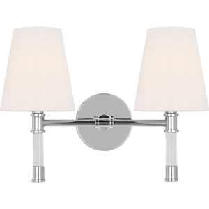 Hanover 2 - Light Vanity Polished Nickel - Visual Comfort Wall Lights