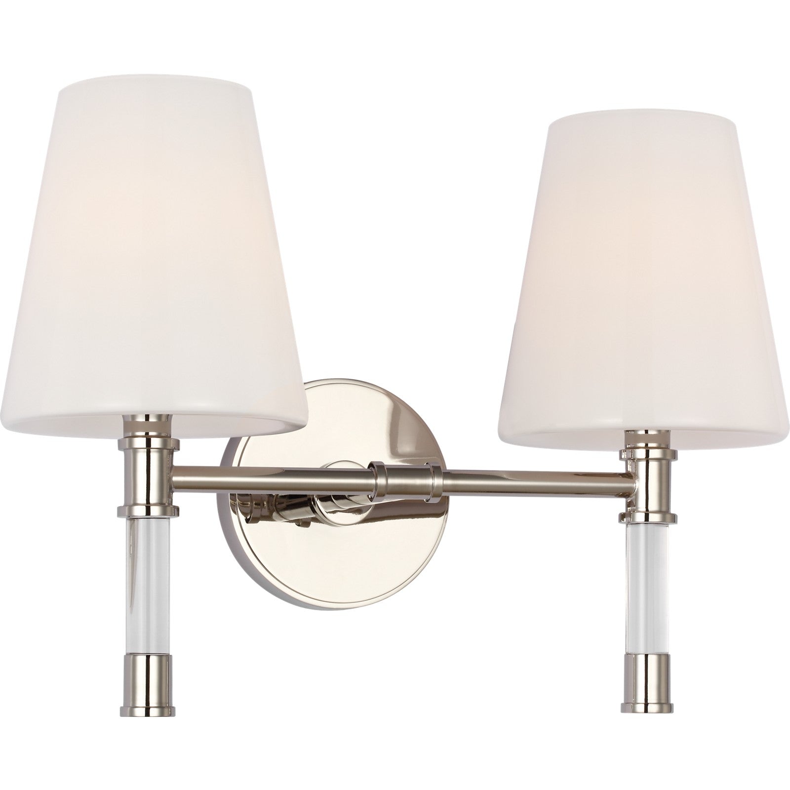 Hanover 2 - Light Vanity Polished Nickel - Visual Comfort Wall Lights