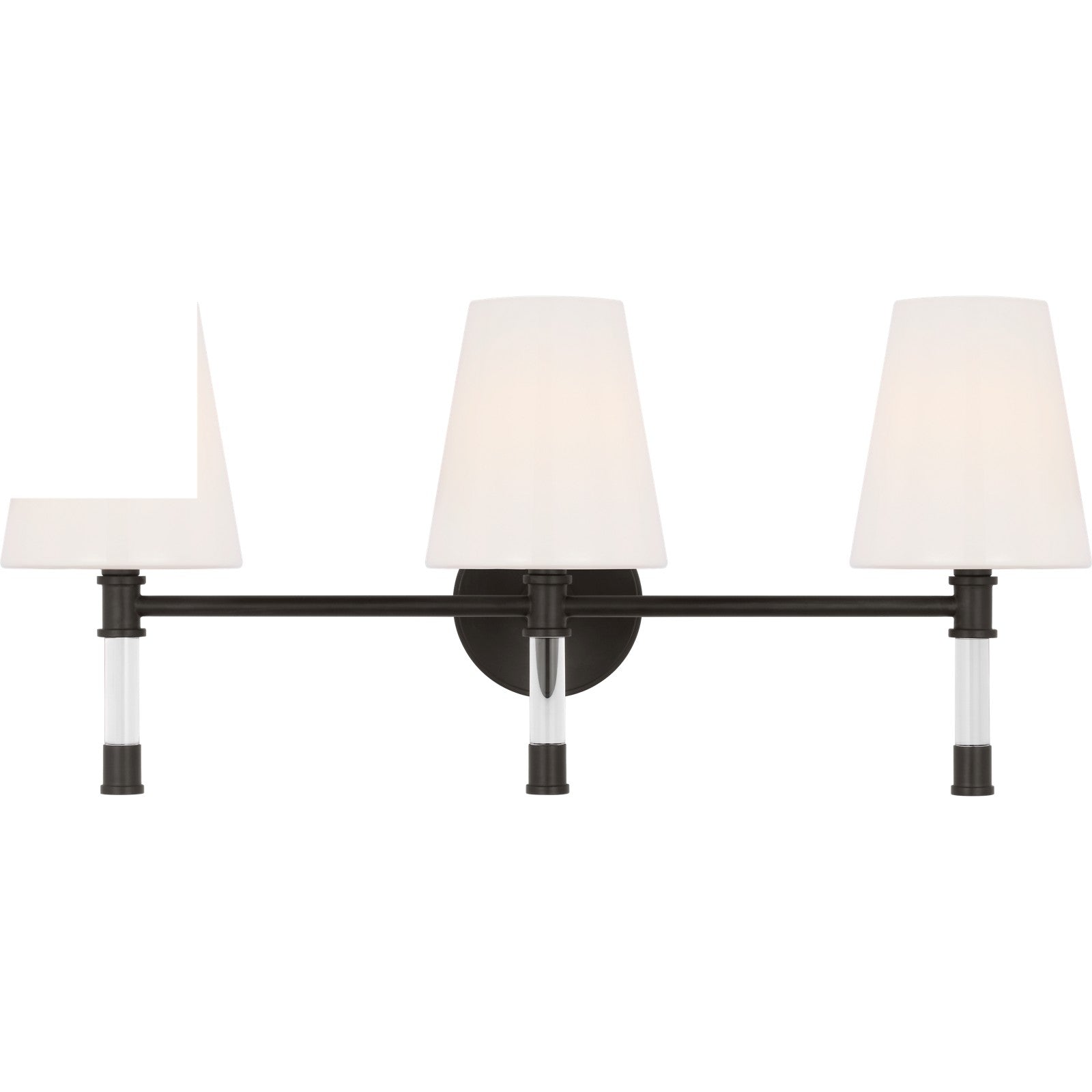 Hanover 3 - Light Vanity Burnished Brass - Visual Comfort Wall Lights