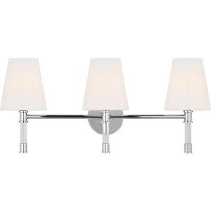 Hanover 3 - Light Vanity Burnished Brass - Visual Comfort Wall Lights