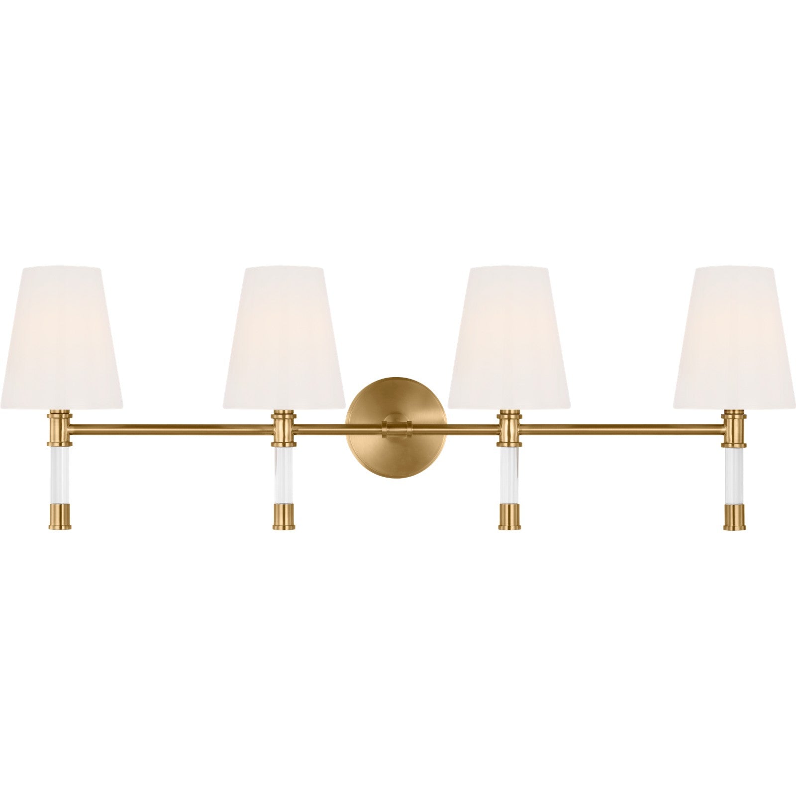 Hanover 4 - Light Vanity Burnished Brass - Visual Comfort Wall Lights