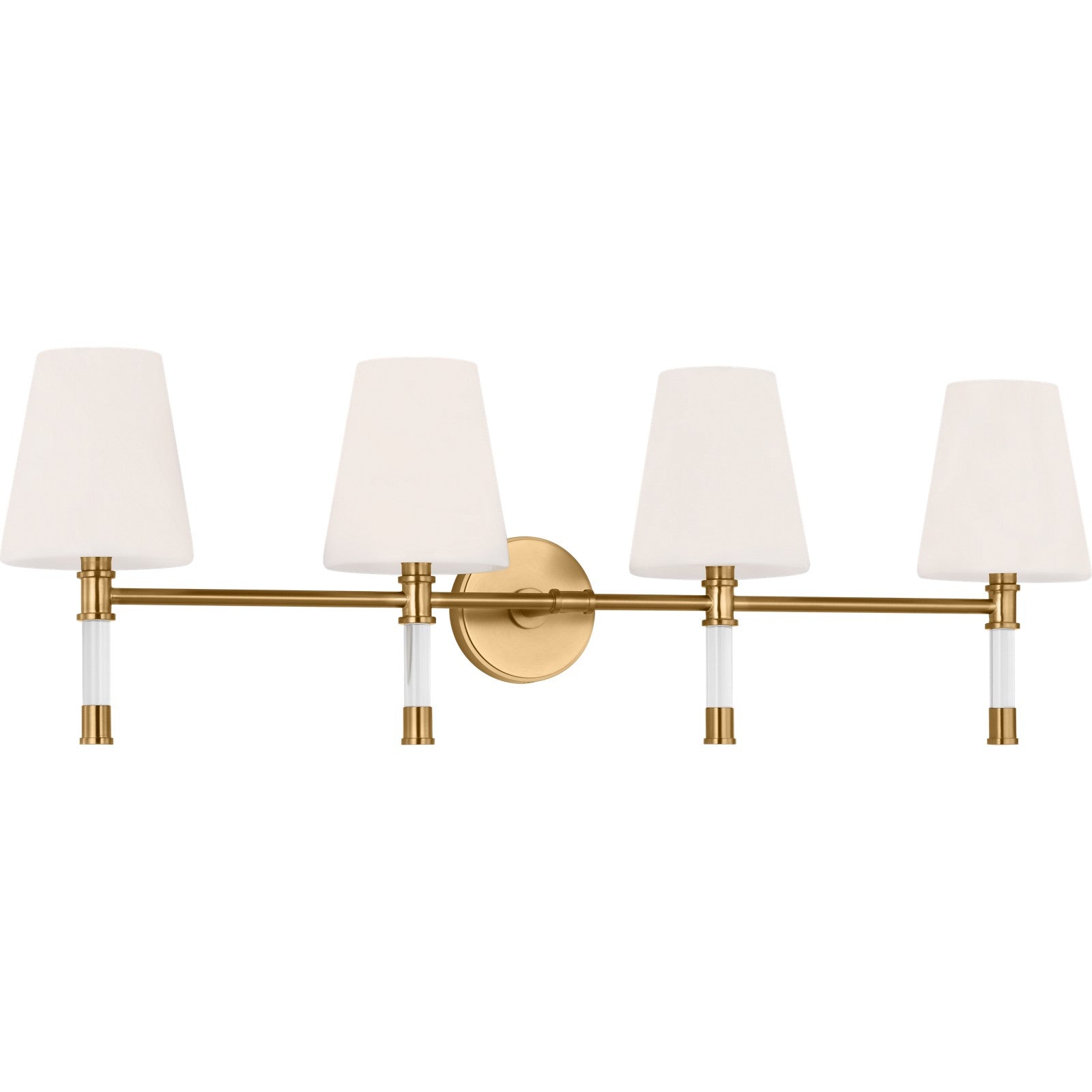 Hanover 4 - Light Vanity Burnished Brass - Visual Comfort Wall Lights
