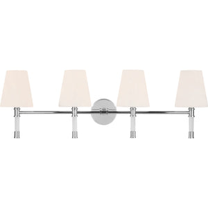 Hanover 4 - Light Vanity Burnished Brass - Visual Comfort Wall Lights