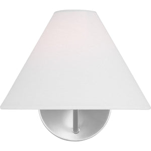 Burke Medium Sconce Brushed Steel - Visual Comfort Wall Lights