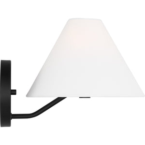 Burke Medium Sconce Brushed Steel - Visual Comfort Wall Lights