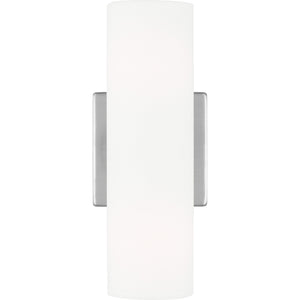 Capalino Medium Double Sconce Satin Brass - Visual Comfort Wall Lights