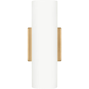Capalino Medium Double Sconce Satin Brass - Visual Comfort Wall Lights