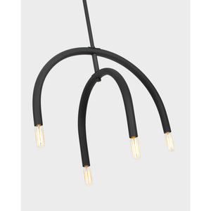 Hadden Medium Chandelier Midnight Black - Visual Comfort Ceiling Lights