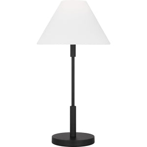 Porteau Medium Table Lamp Midnight Black Bulbs Inc - Visual Comfort Table Lamps