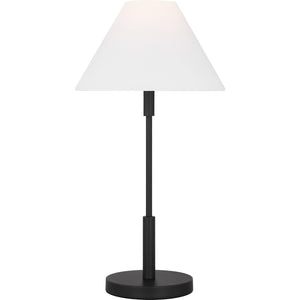 Porteau Medium Table Lamp Midnight Black Bulbs Inc - Visual Comfort Table Lamps