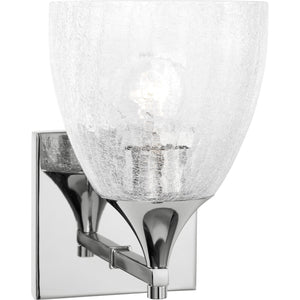 Toffino 1-Light Bath Sconce in Chrome with Milk Glass