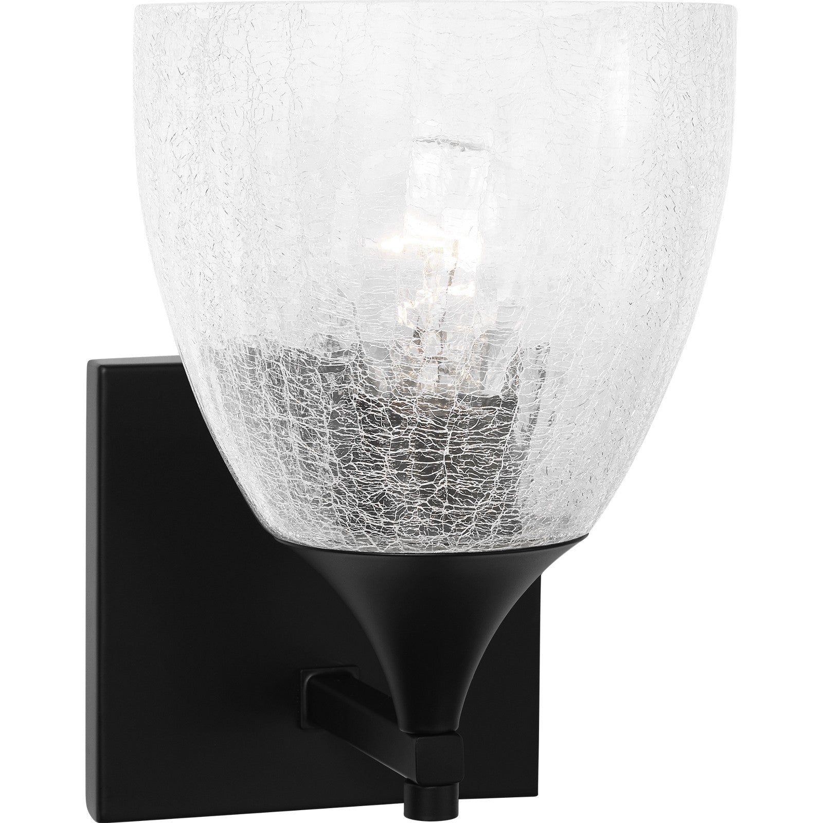 Toffino 1-Light Bath Sconce in Chrome with Milk Glass