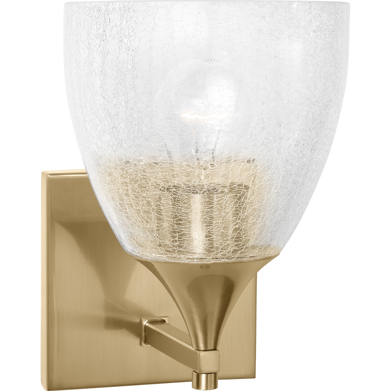 Toffino 1-Light Bath Sconce in Chrome with Milk Glass