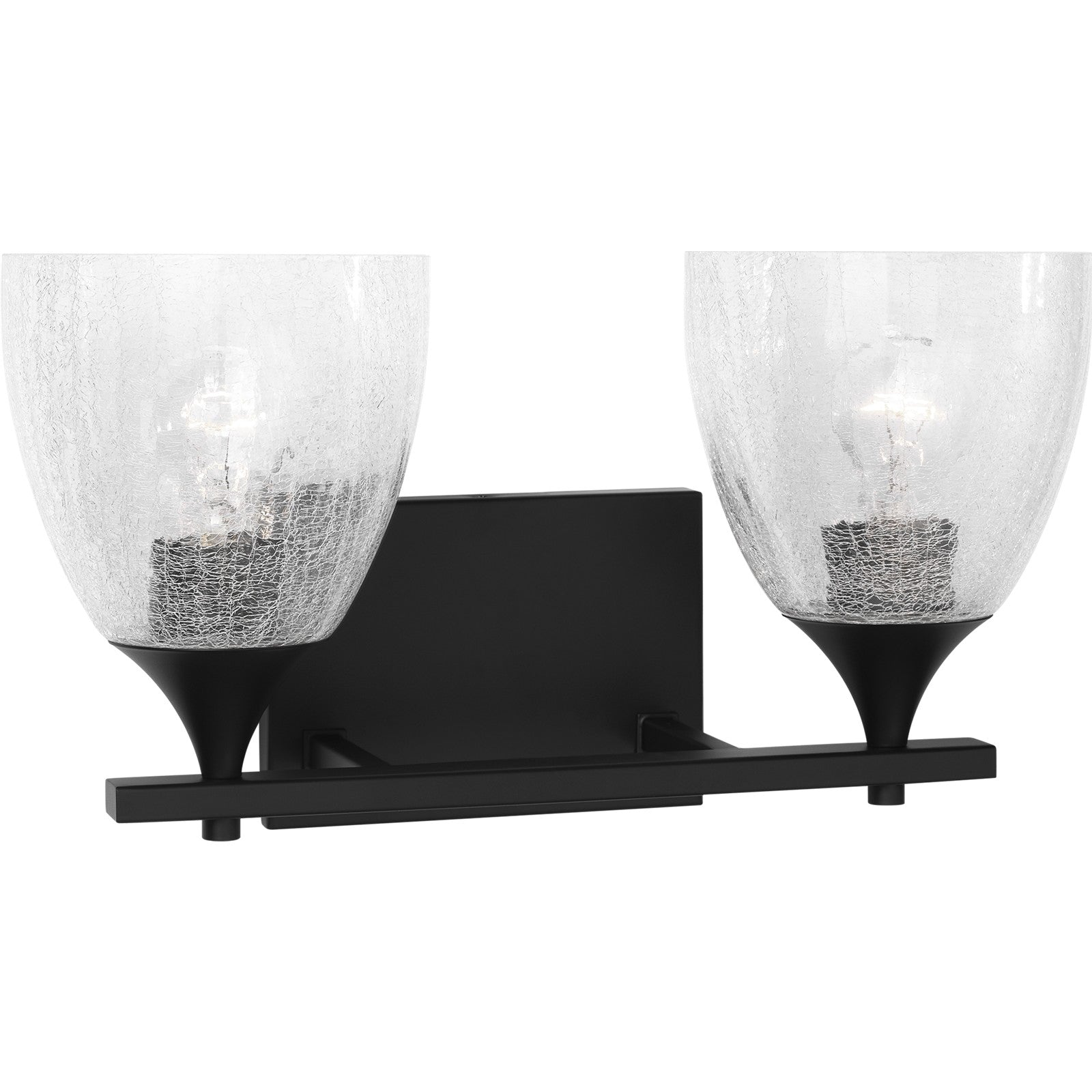 Toffino 2-Light Bath Sconce in Brushed Steel with Milk Glass