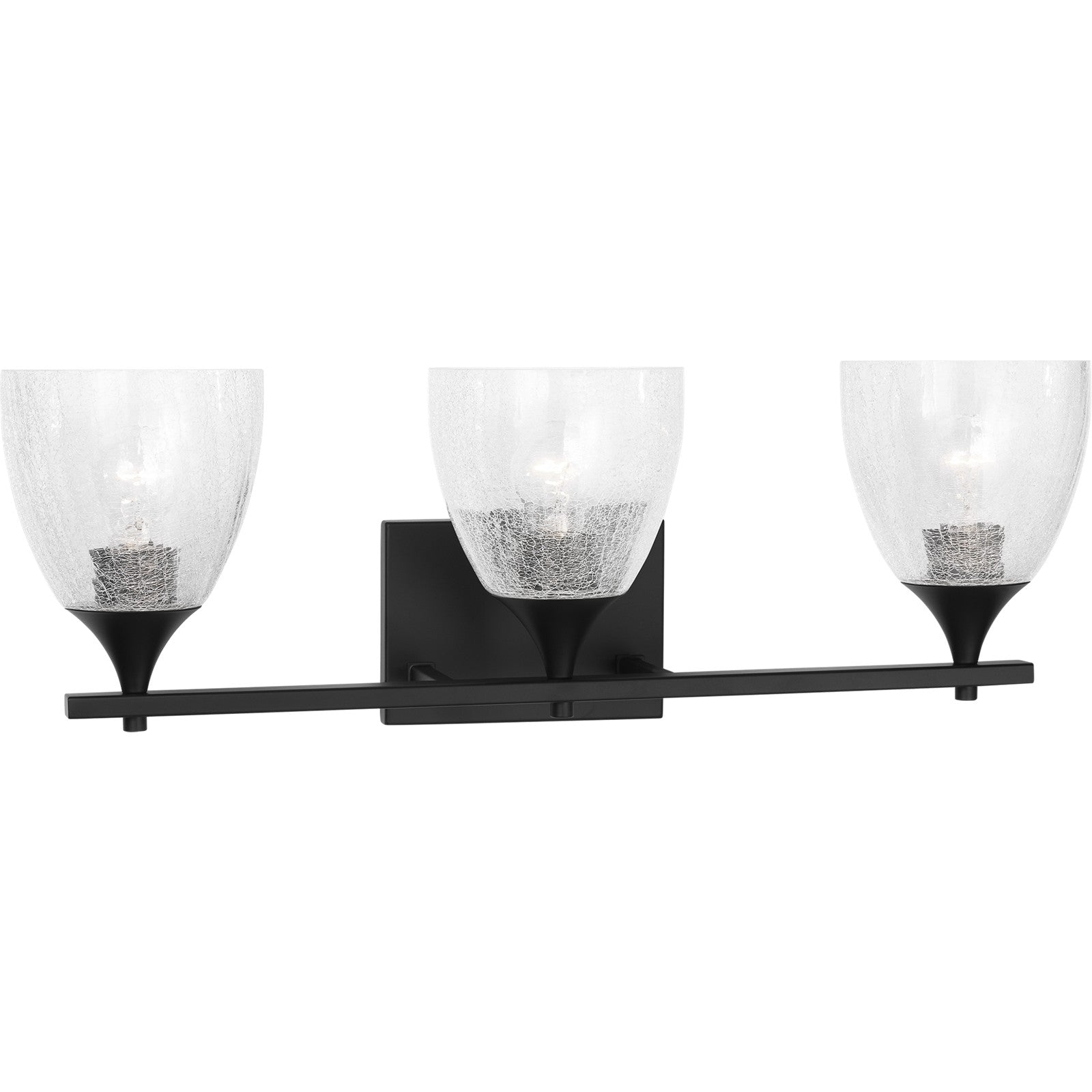 Toffino 3-Light Bath Sconce in Brushed Steel with Milk Glass