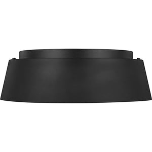 Asher Medium Flush Mount Midnight Black - Visual Comfort Ceiling Lights