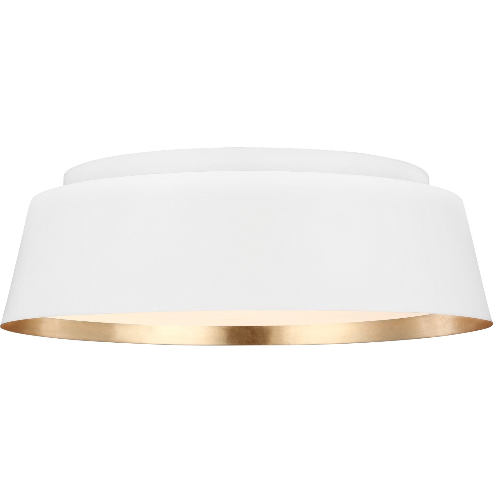 Asher Medium Flush Mount Midnight Black - Visual Comfort Ceiling Lights