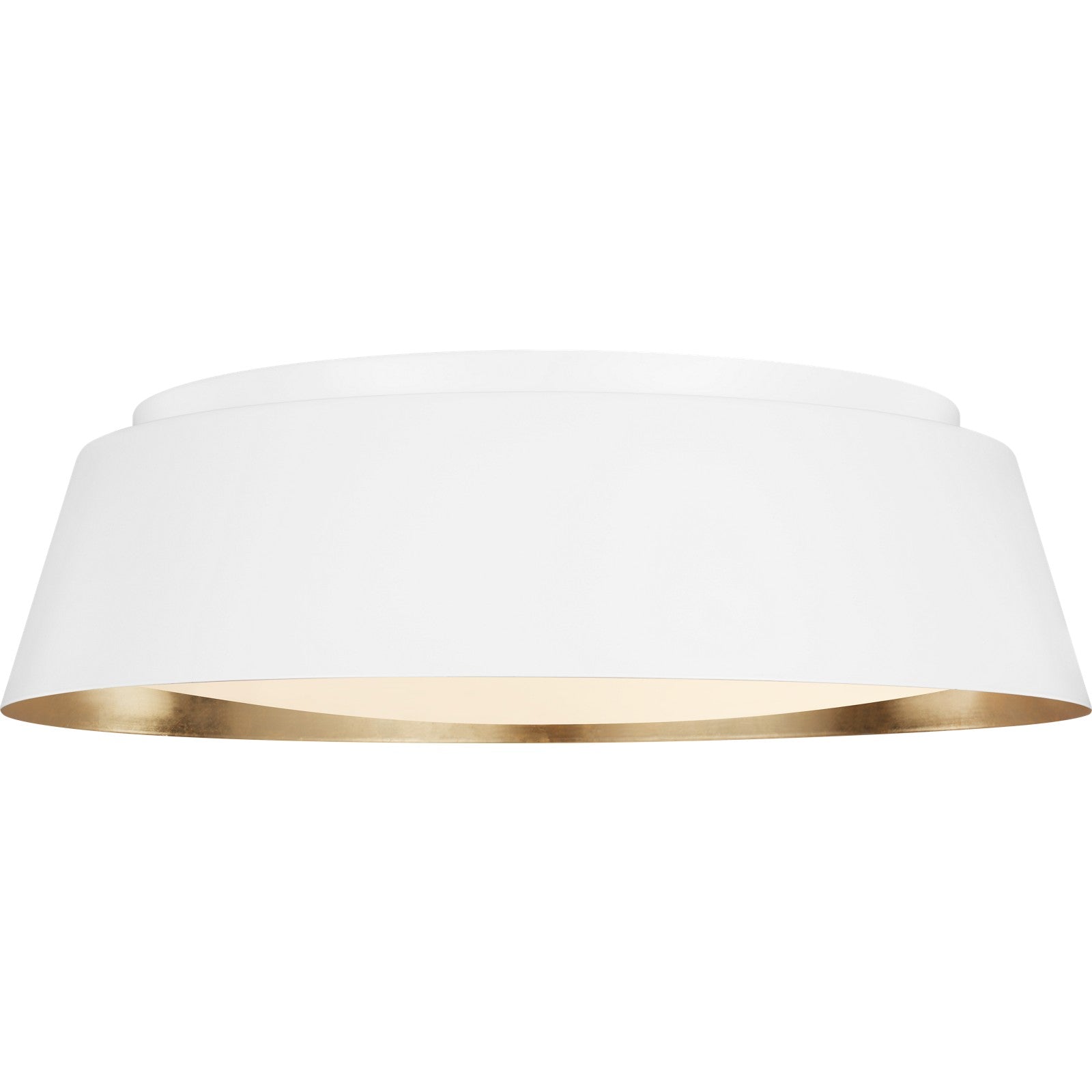Asher Large Flush Mount Matte White - Visual Comfort Ceiling Lights