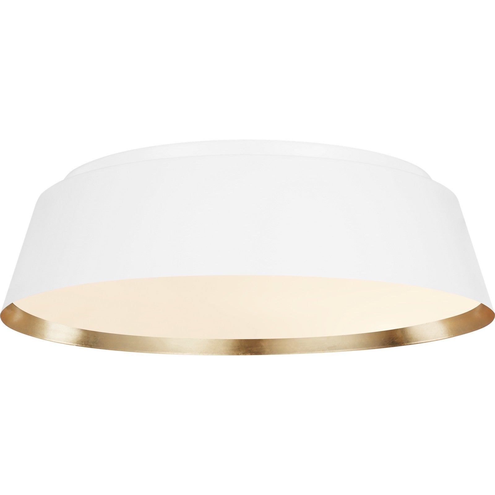 Asher Large Flush Mount Matte White - Visual Comfort Ceiling Lights