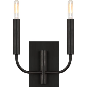 Brianna Double Sconce Burnished Brass - Visual Comfort Wall Lights