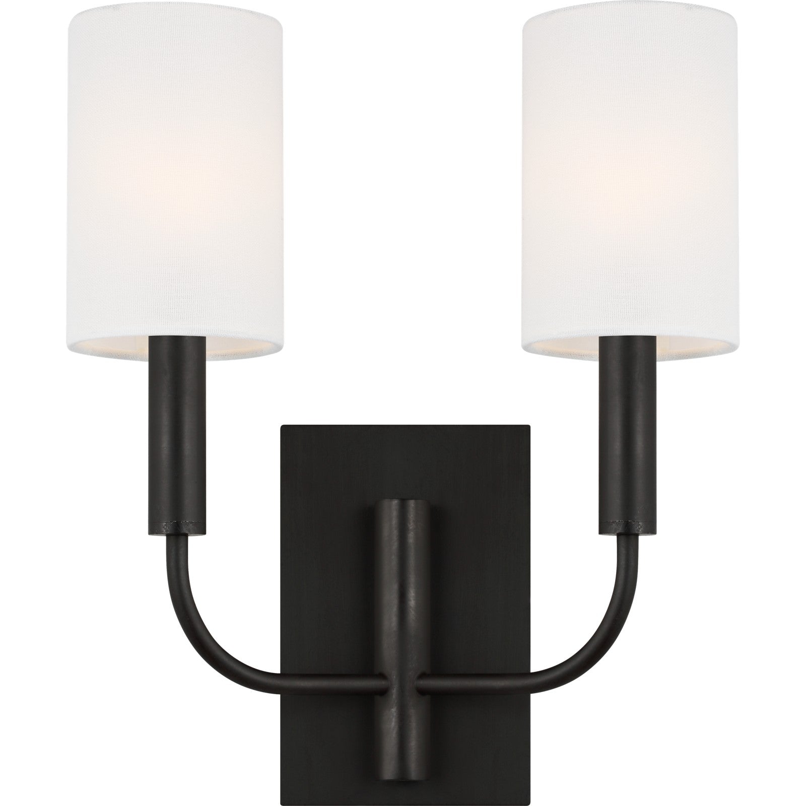 Brianna Double Sconce Burnished Brass - Visual Comfort Wall Lights