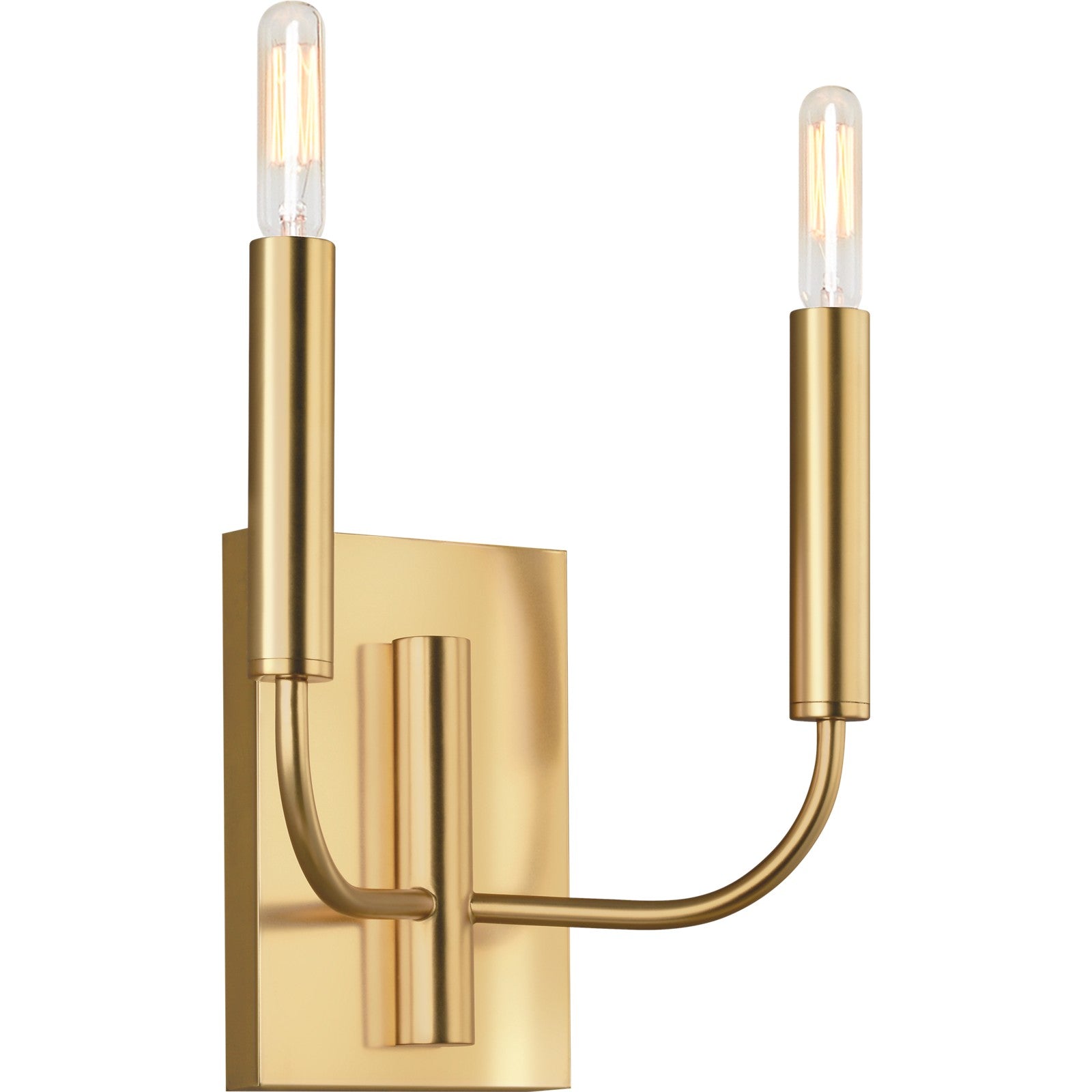 Brianna Double Sconce Burnished Brass - Visual Comfort Wall Lights