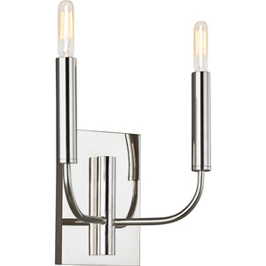 Brianna Double Sconce Burnished Brass - Visual Comfort Wall Lights