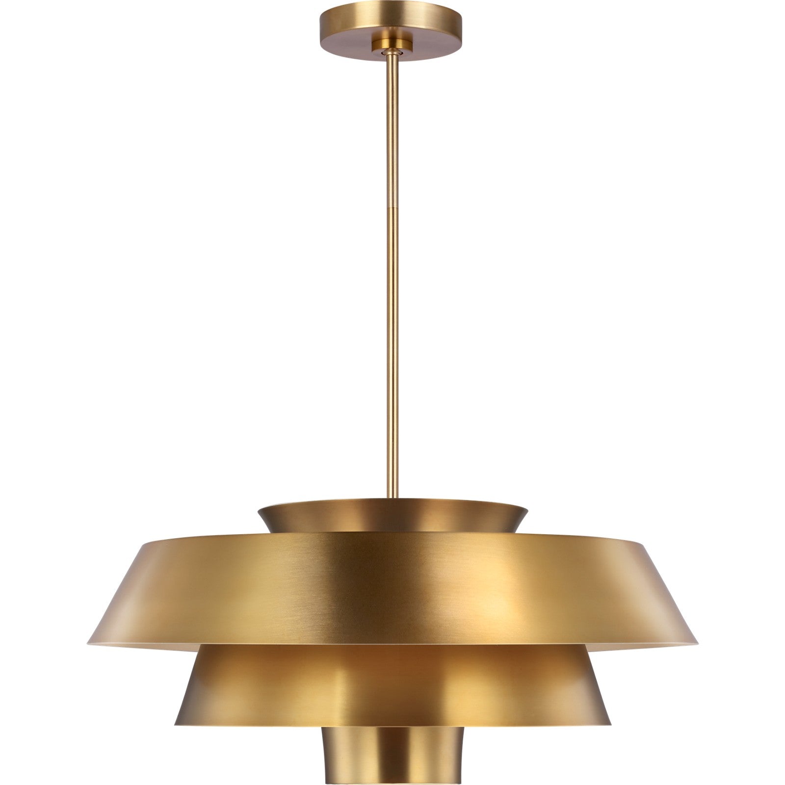 Brisbin Large Pendant in Burnished Brass - Visual Comfort Ceiling Lights