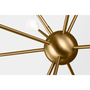 Jax Medium Chandelier Burnished Brass - Visual Comfort Ceiling Lights