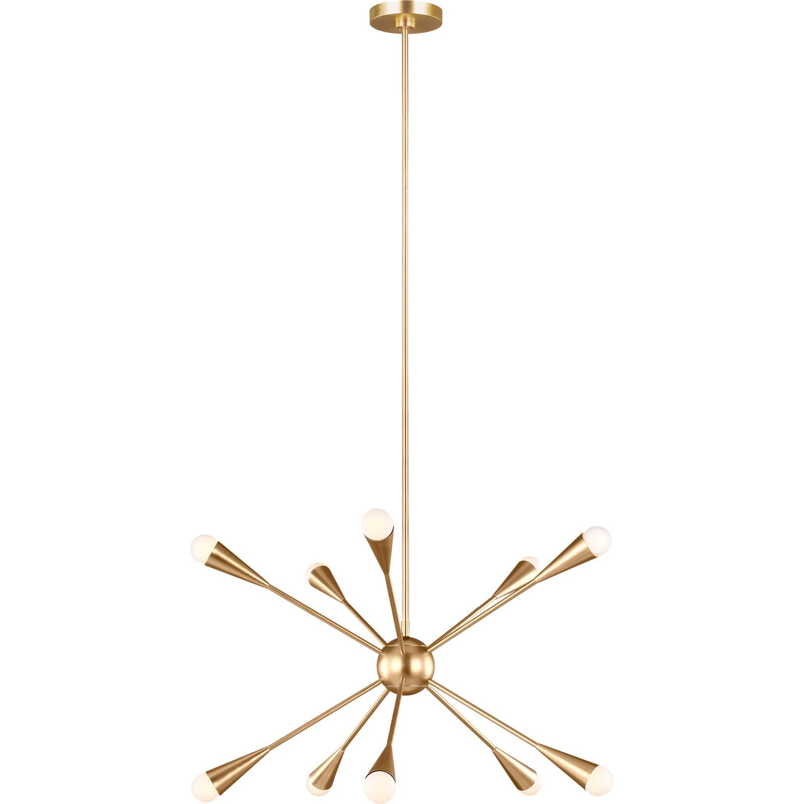 Jax Medium Chandelier Burnished Brass - Visual Comfort Ceiling Lights