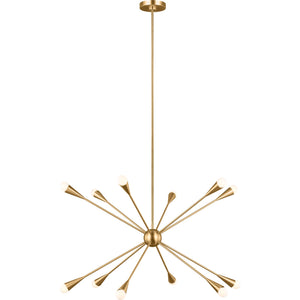 Jax Large Chandelier Burnished Brass - Visual Comfort Ceiling Lights