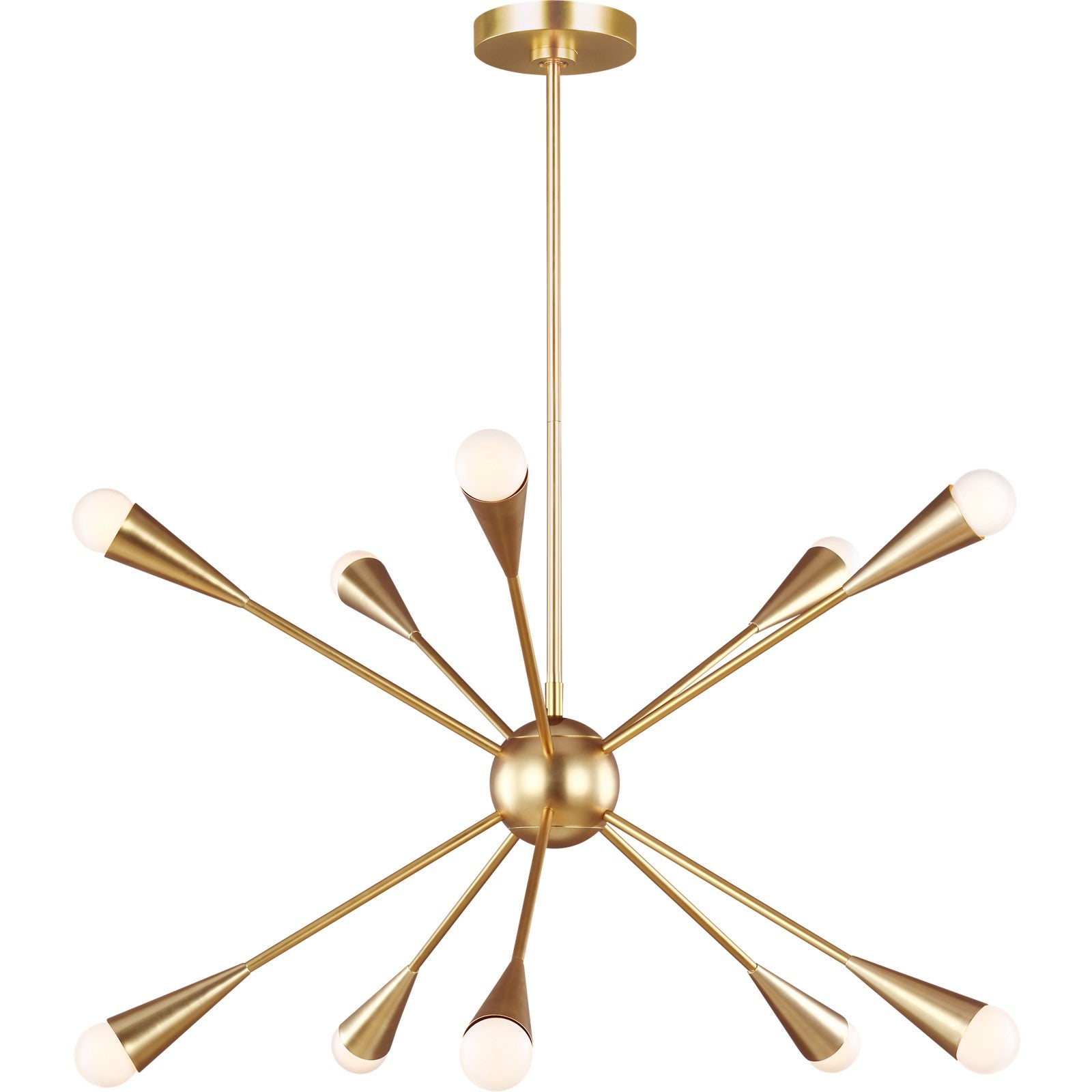 Jax Medium Chandelier Burnished Brass - Visual Comfort Ceiling Lights
