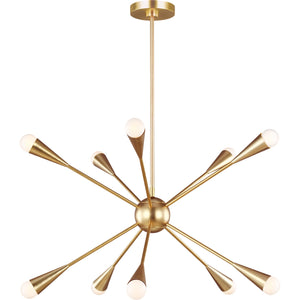 Jax Medium Chandelier Burnished Brass - Visual Comfort Ceiling Lights